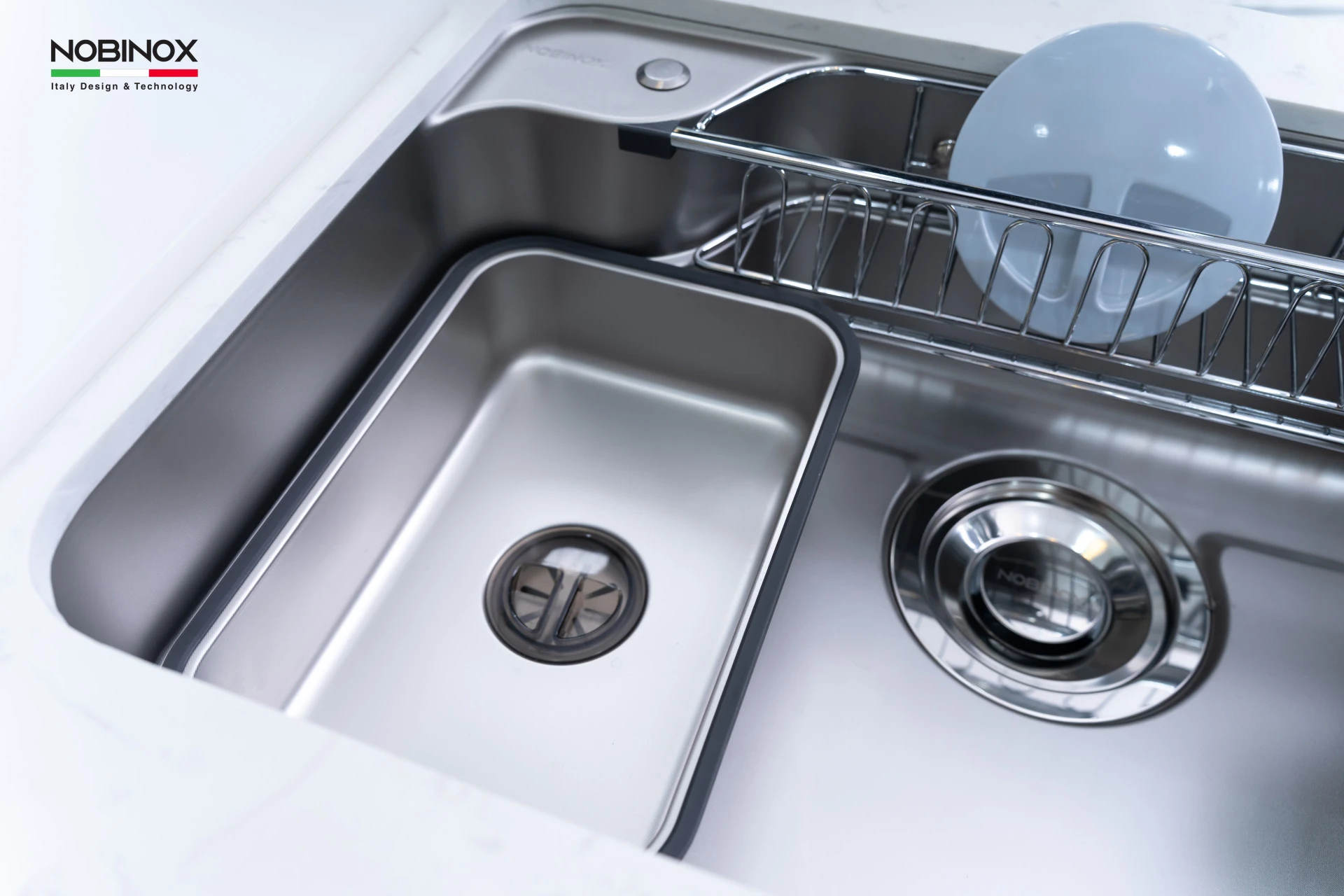 Ảnh CHẬU RỬA BÁT 1 HỐ NOBINOX LIKEN NL890D 7
