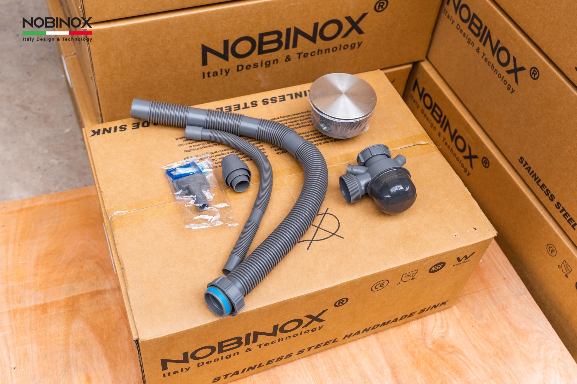 Ảnh CHẬU RỬA BÁT 1 HỐ NOBINOX LISA NN645S 8