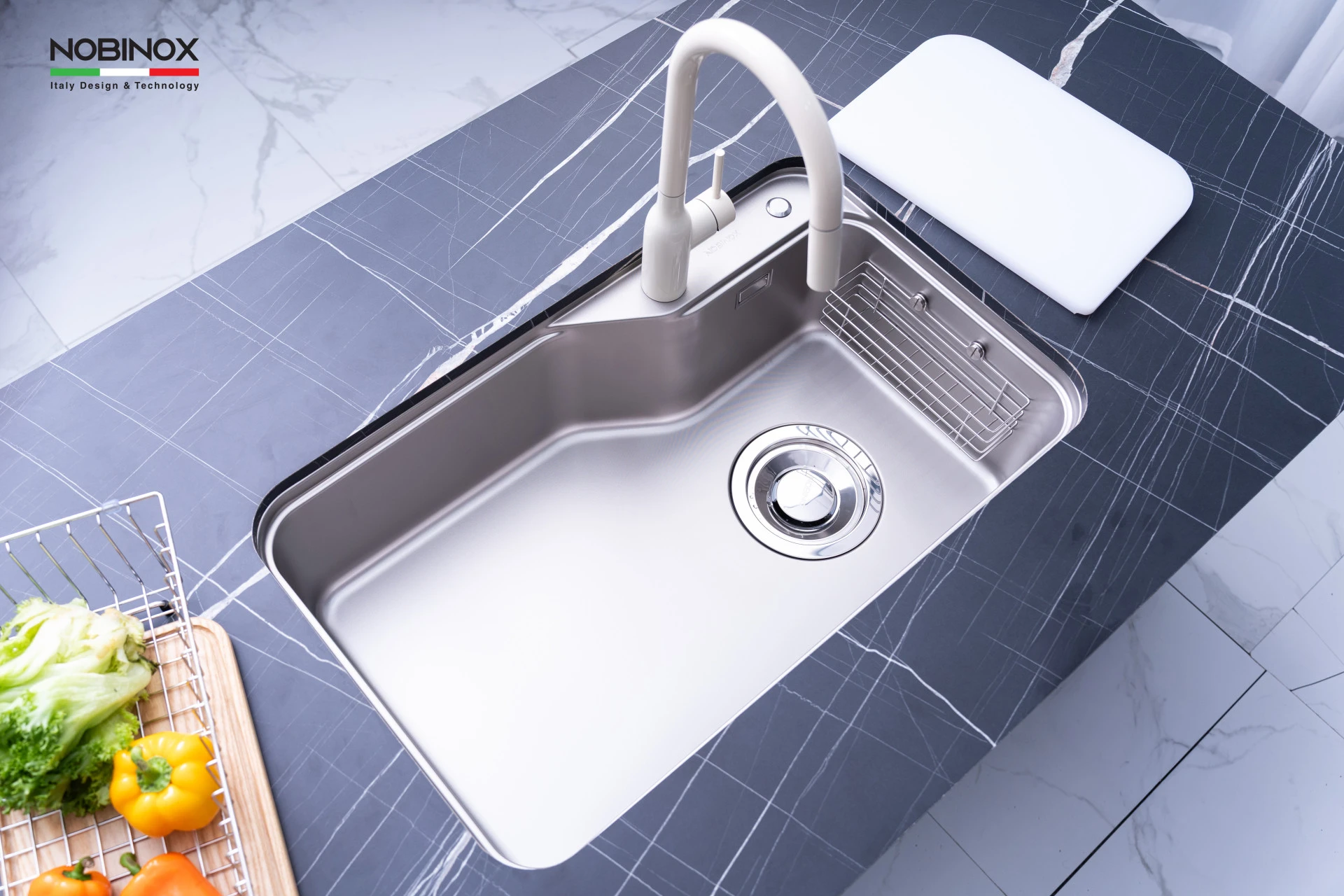 CHẬU RỬA BÁT 1 HỐ NOBINOX MONO VA200 - hover