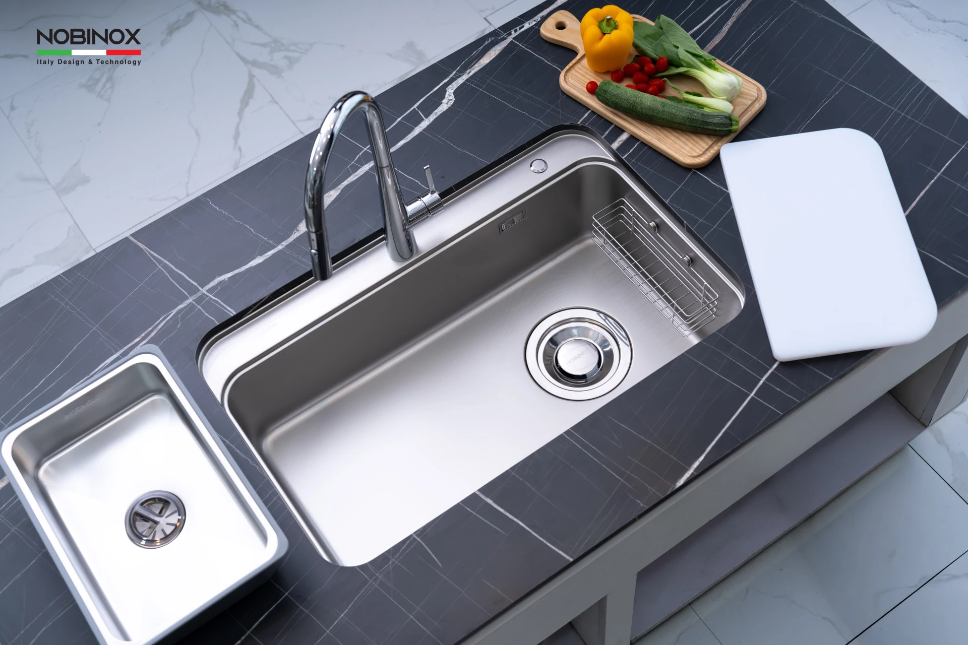 Ảnh CHẬU RỬA BÁT 1 HỐ NOBINOX MONO VA207 11