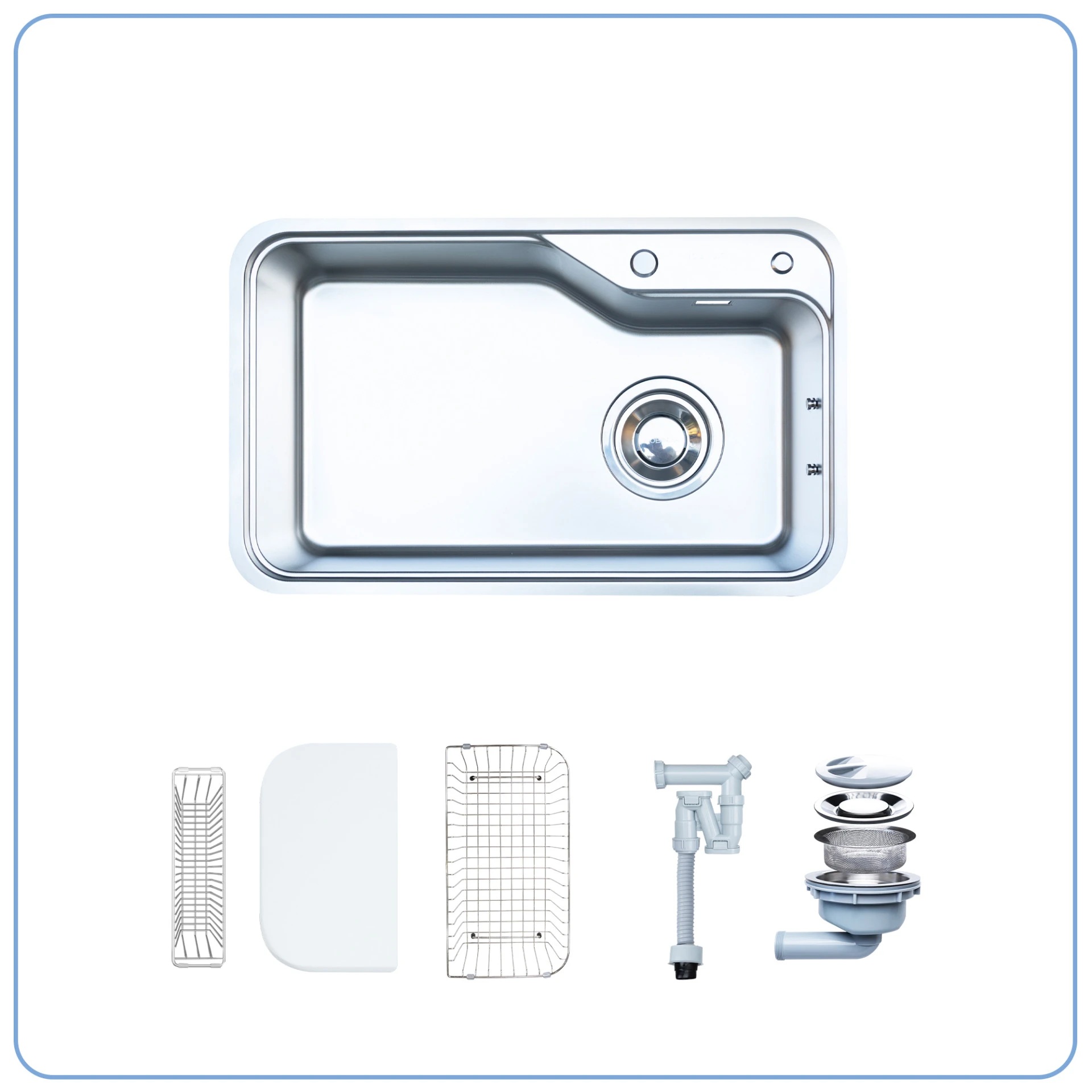 Ảnh CHẬU RỬA BÁT 1 HỐ NOBINOX NOVA A182HQ 2
