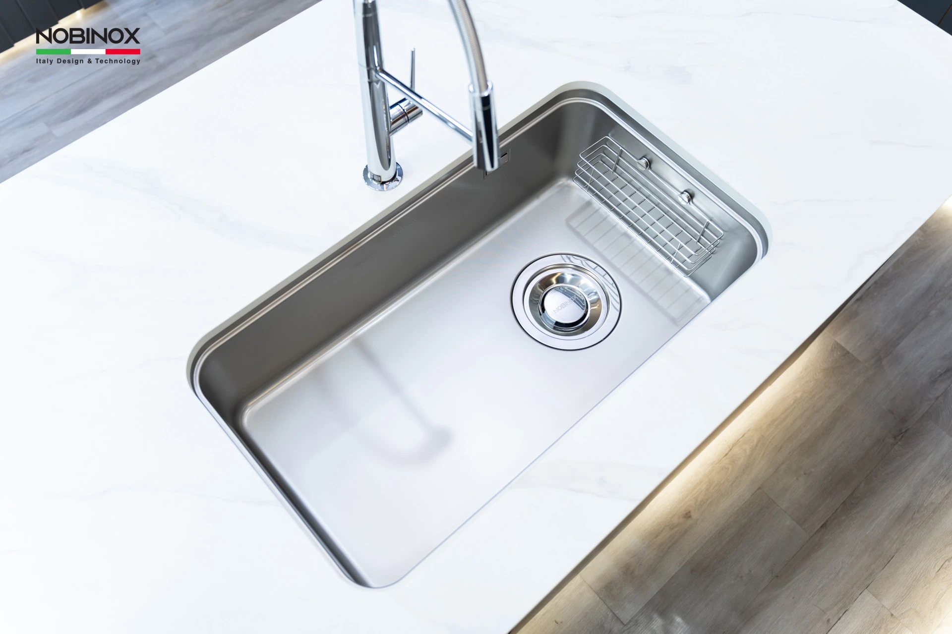 Ảnh CHẬU RỬA BÁT 1 HỐ NOBINOX NOVA A282M 4