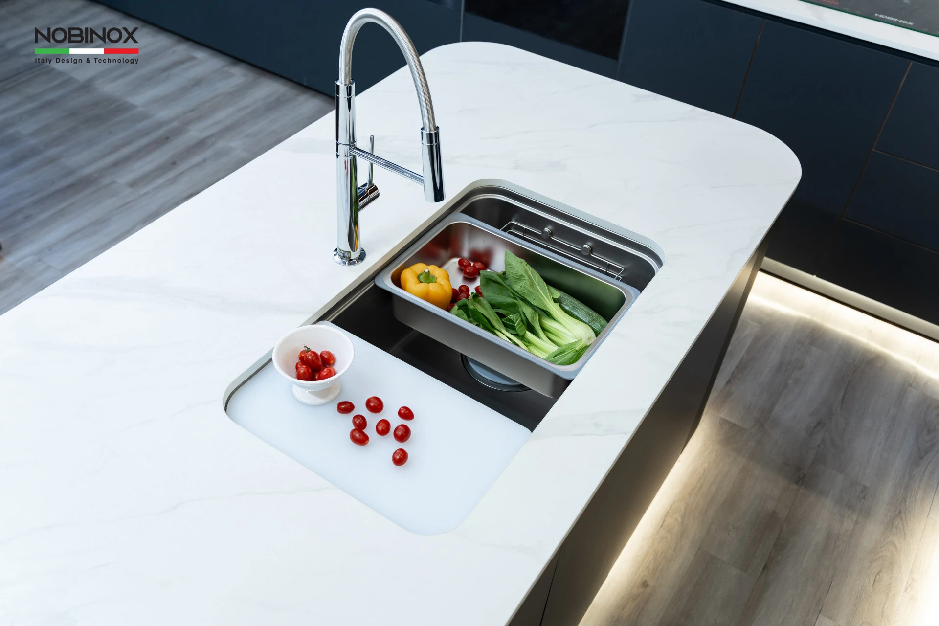 Ảnh CHẬU RỬA BÁT 1 HỐ NOBINOX NOVA A282M 9
