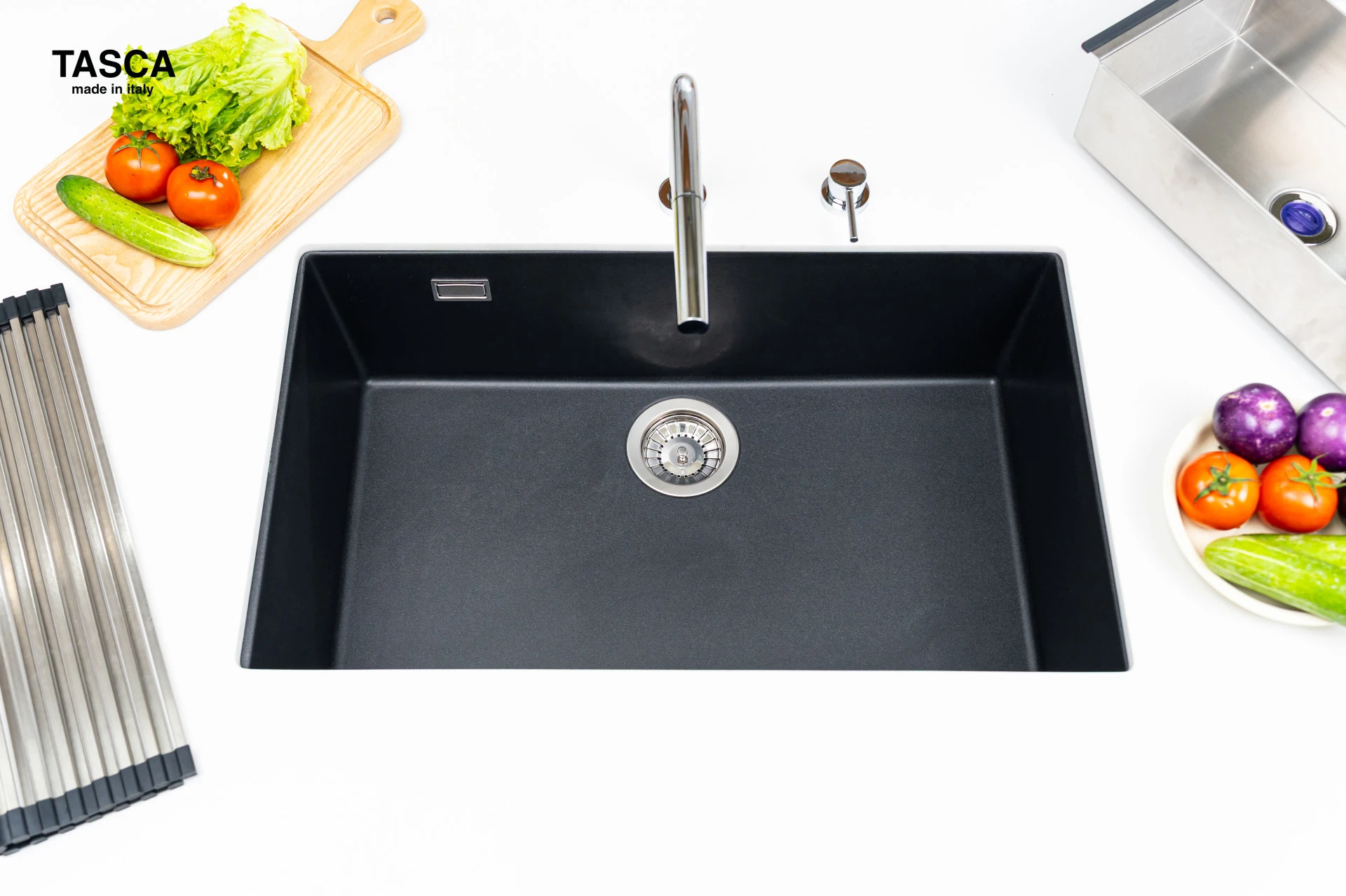 CHẬU RỬA BÁT ĐÁ 1 HỐ TASCA MITO NT761B - hover