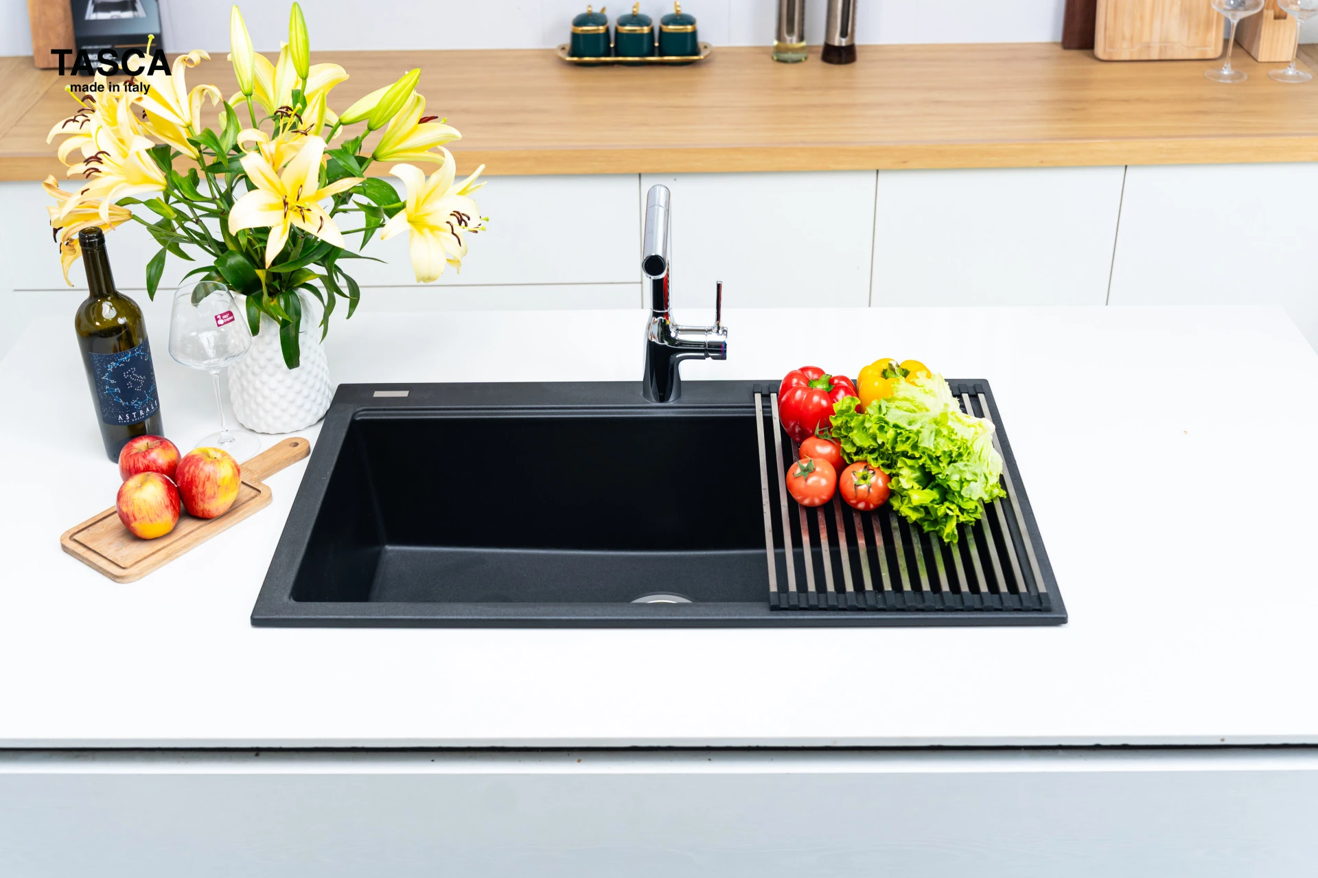 CHẬU RỬA BÁT ĐÁ 1 HỐ TASCA MITO NT861B - hover