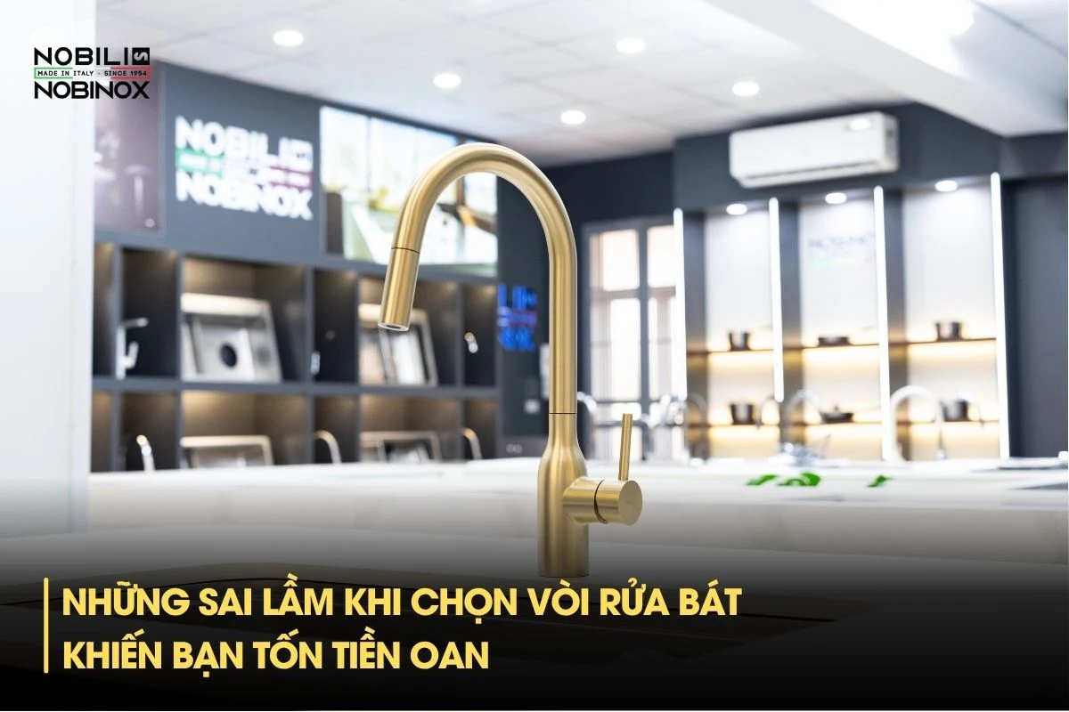 Những sai lầm khi chọn vòi rửa bát khiến bạn tốn tiền oan