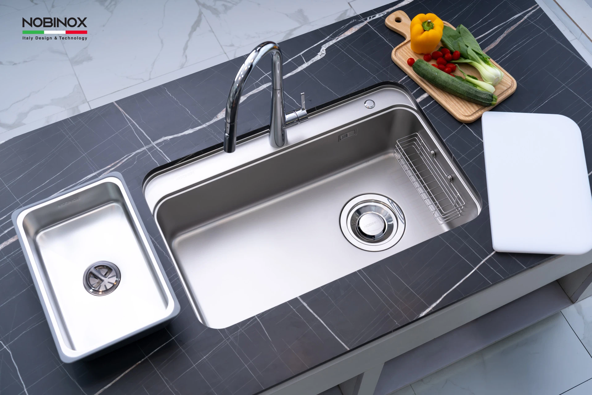 Ảnh CHẬU RỬA BÁT 1 HỐ NOBINOX NOVA A382 4