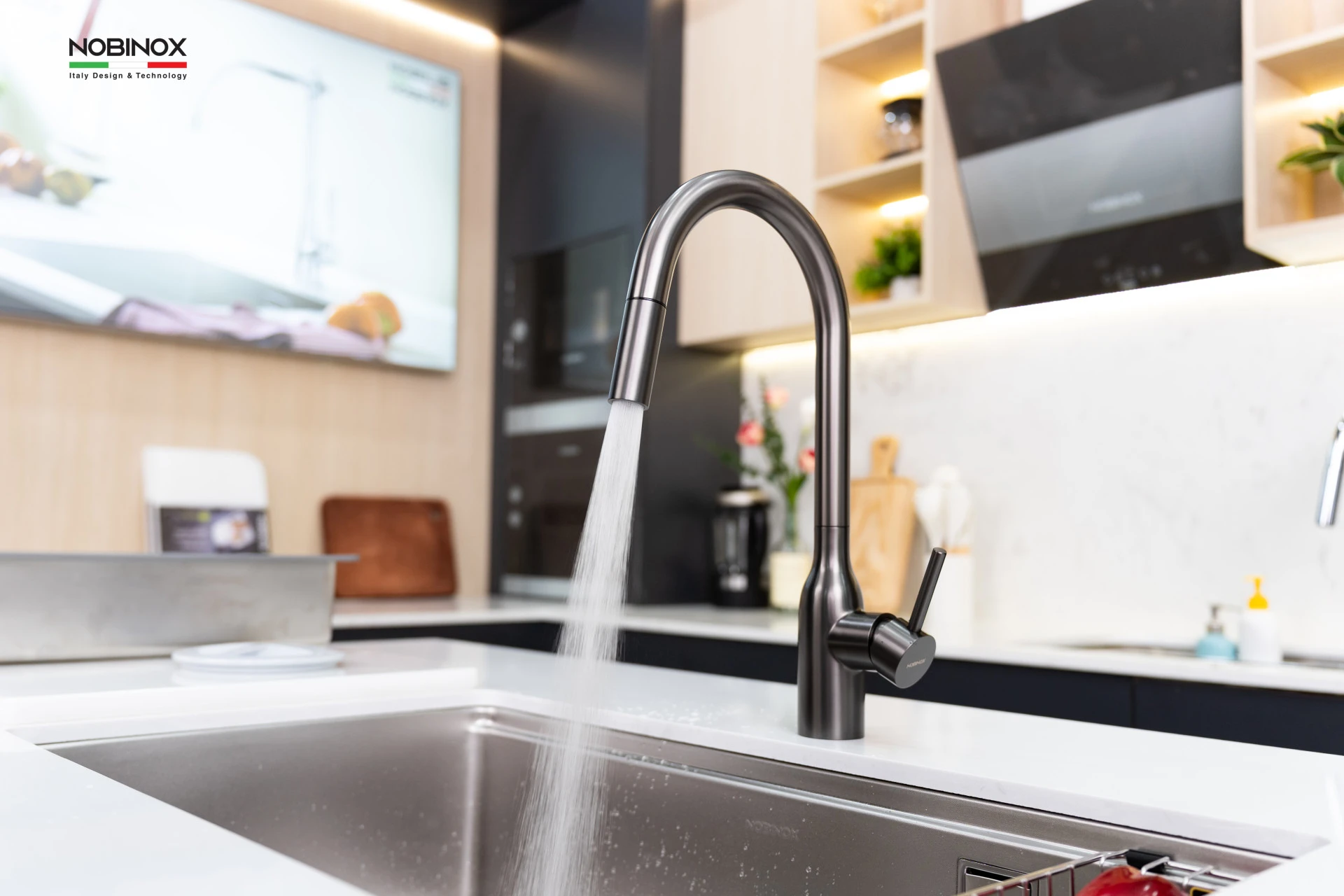 Ảnh VÒI RỬA BÁT DÂY RÚT NOBINOX AQUA NX664D 14