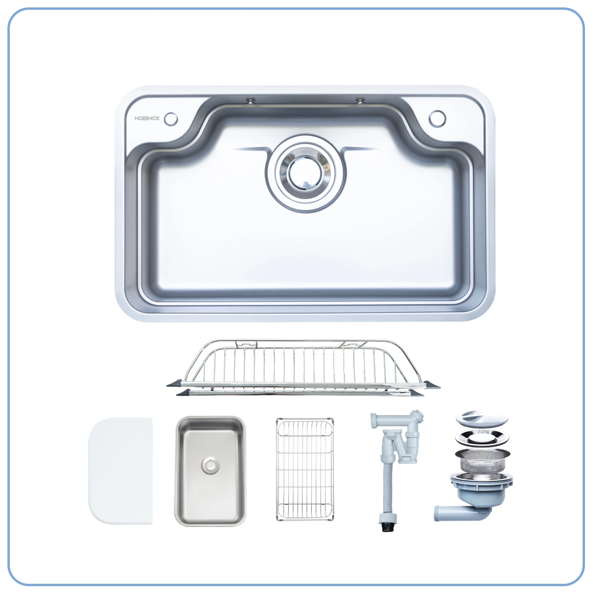 Ảnh CHẬU RỬA BÁT 1 HỐ NOBINOX LIKEN NL790D 2