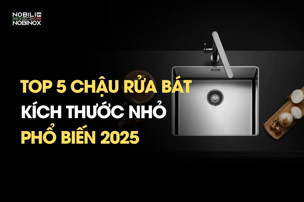 Top 5 chậu rửa bát kích thước nhỏ phổ biến 2025