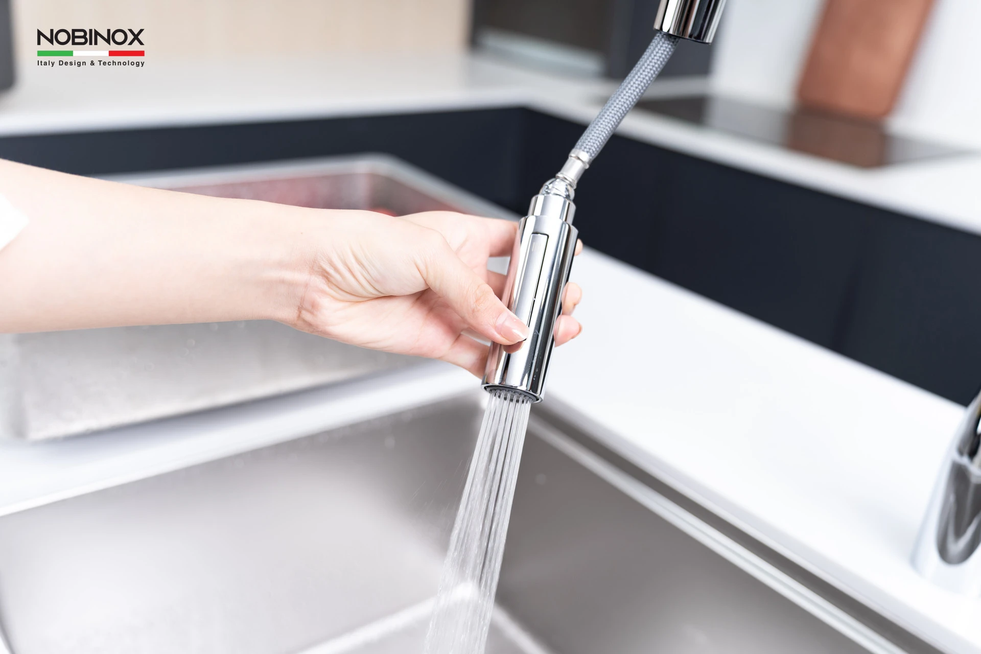 Ảnh VÒI RỬA BÁT DÂY RÚT NOBINOX JAPA NX998 13