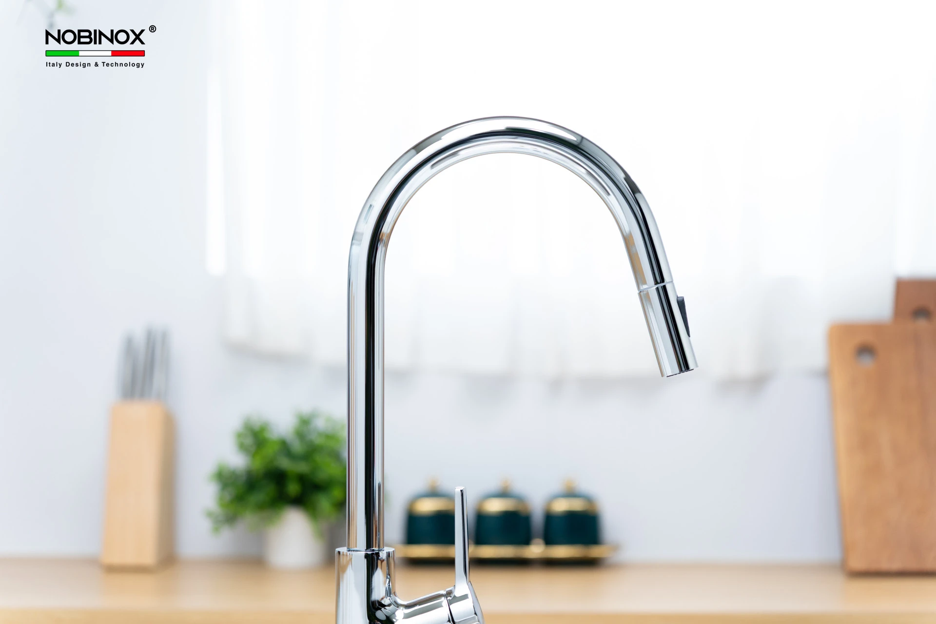 Ảnh VÒI RỬA BÁT DÂY RÚT NOBINOX LOFT NX533 16