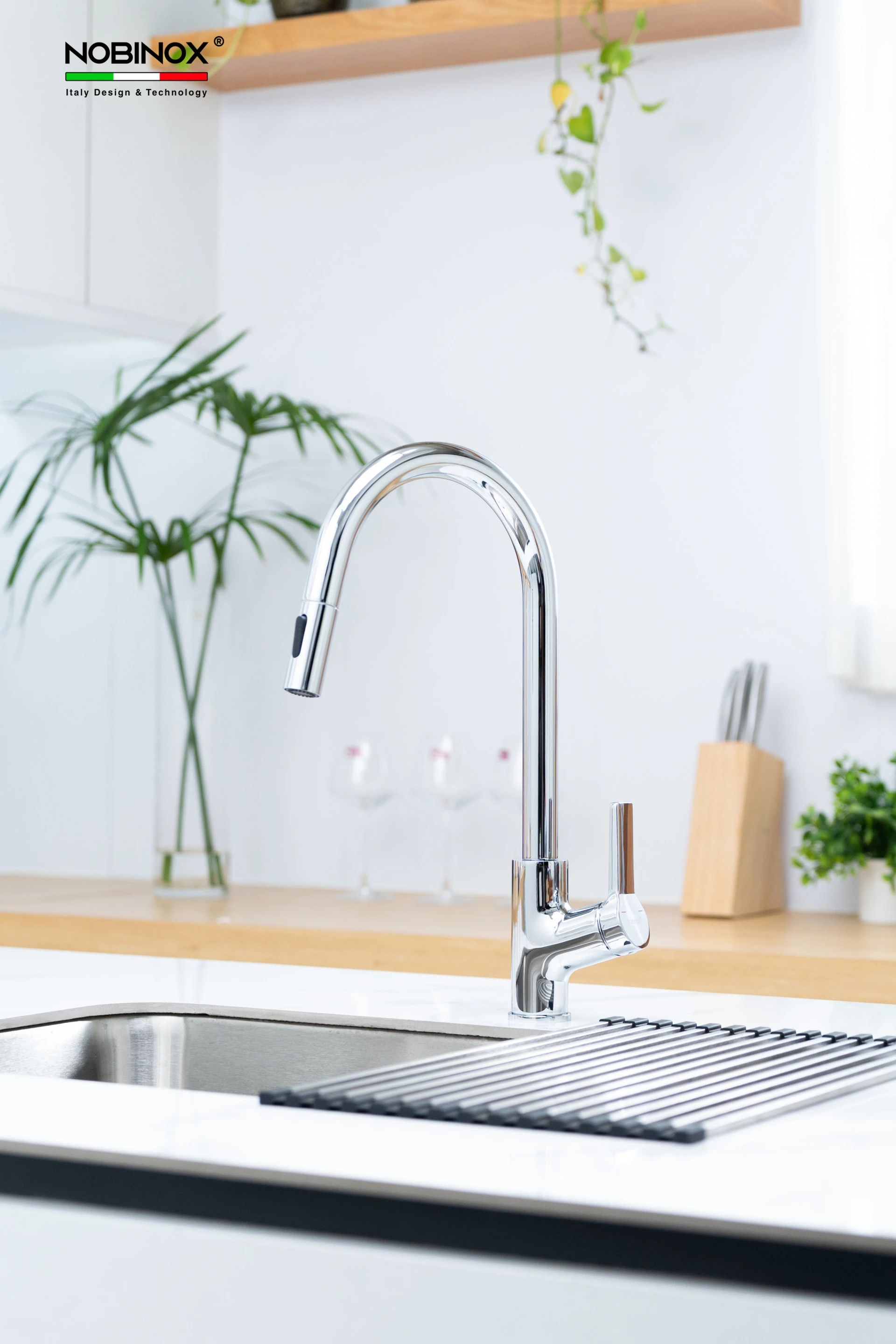 Ảnh VÒI RỬA BÁT DÂY RÚT NOBINOX LOFT NX533 14