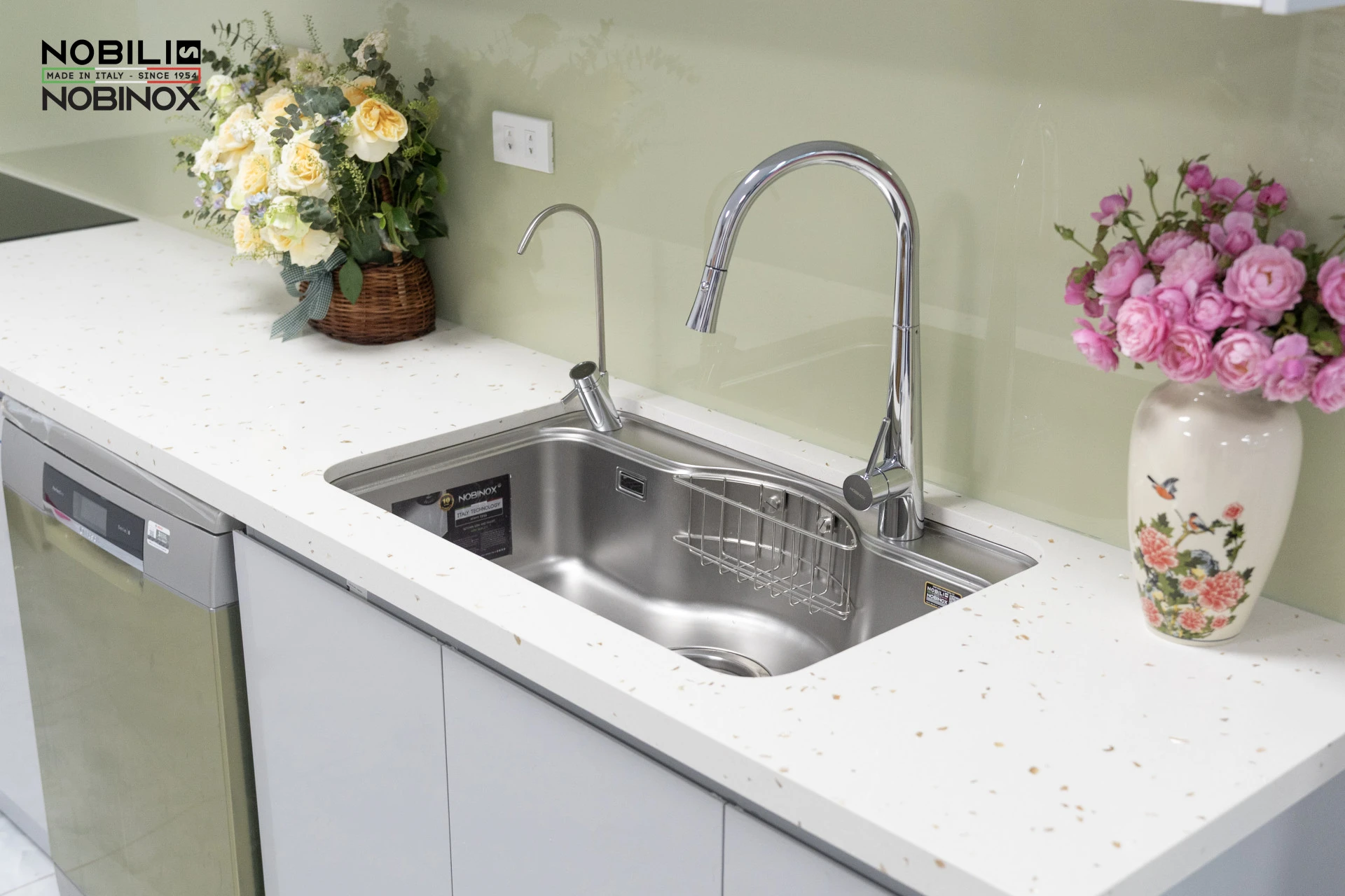 Ảnh VÒI RỬA BÁT DÂY RÚT NOBINOX LOTUS 640  18