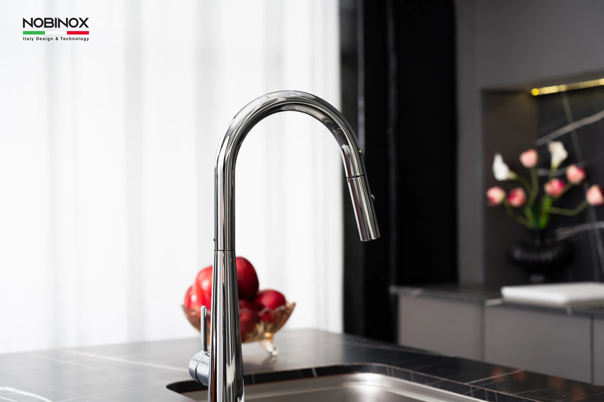 VÒI RỬA BÁT DÂY RÚT NOBINOX WINTO NX500 - hover