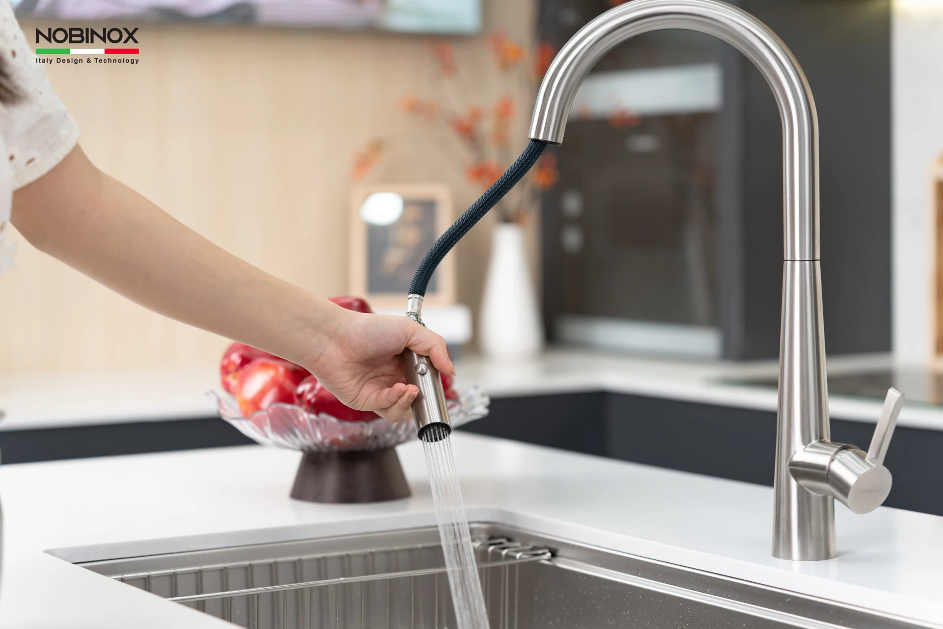 Ảnh VÒI RỬA BÁT DÂY RÚT NOBINOX WINTO NX501 8