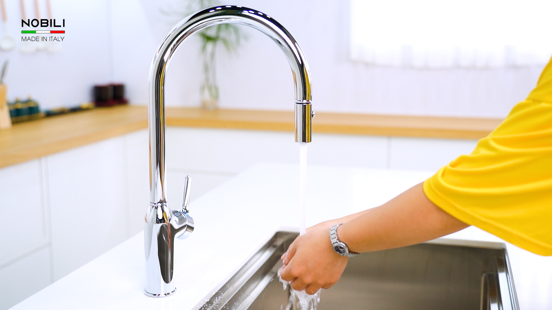 Ảnh VÒI RỬA BÁT DÂY RÚT NOBILI RING NB131L 7