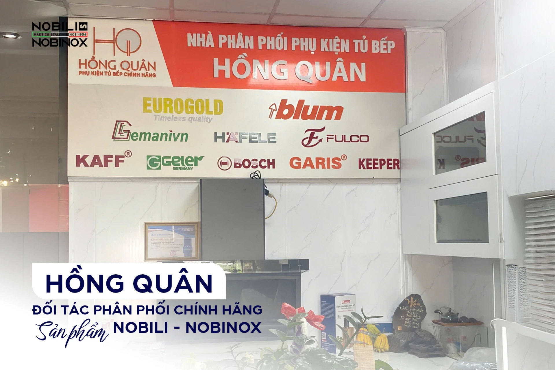 [ĐẠI LÝ HÀ NỘI] Đại lý Nobili - Nobinox chính hãng: Bếp Hồng Quân 