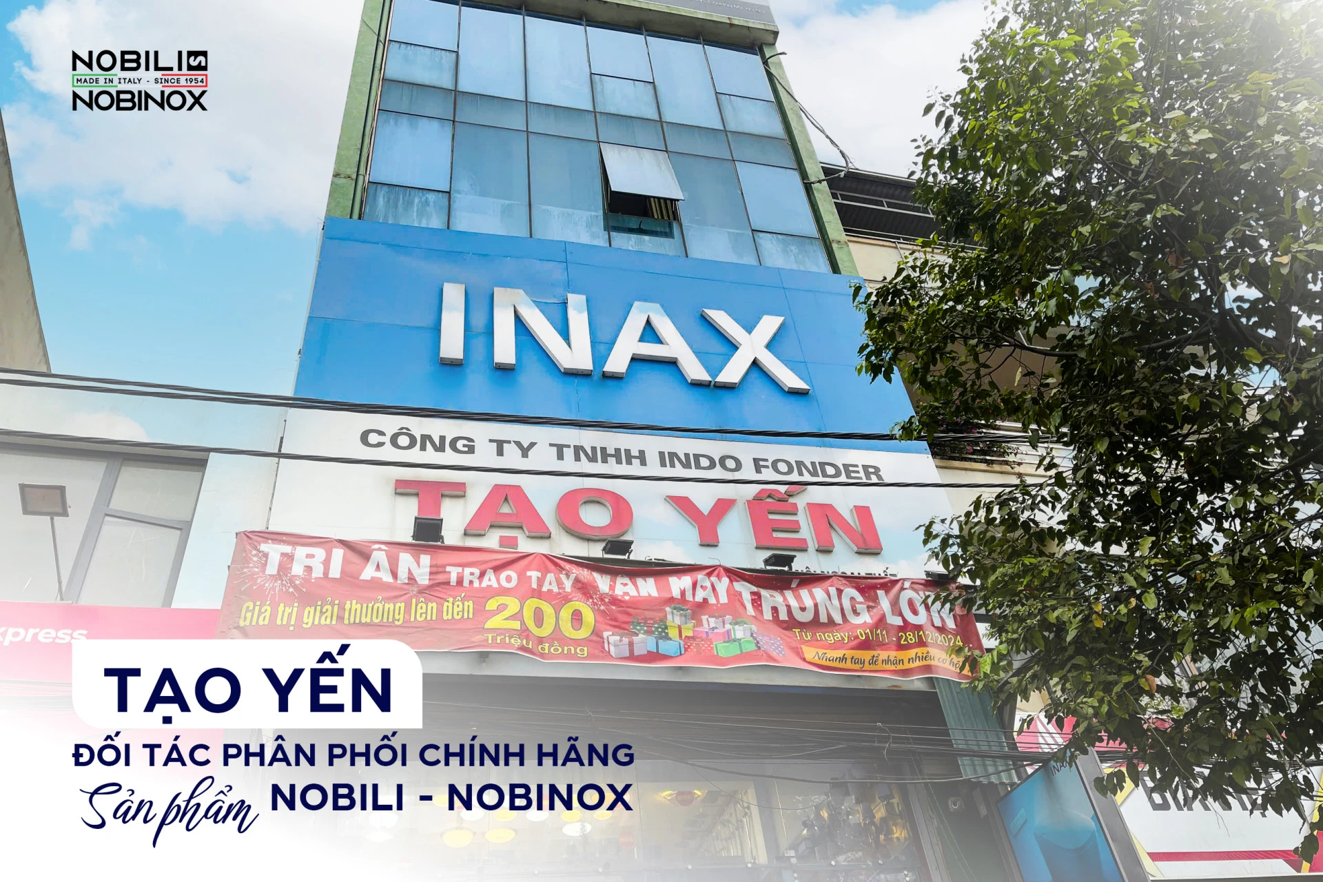 [ĐẠI LÝ HÀ NỘI] Đại lý Nobili - Nobinox chính hãng: Showroom Tạo Yến