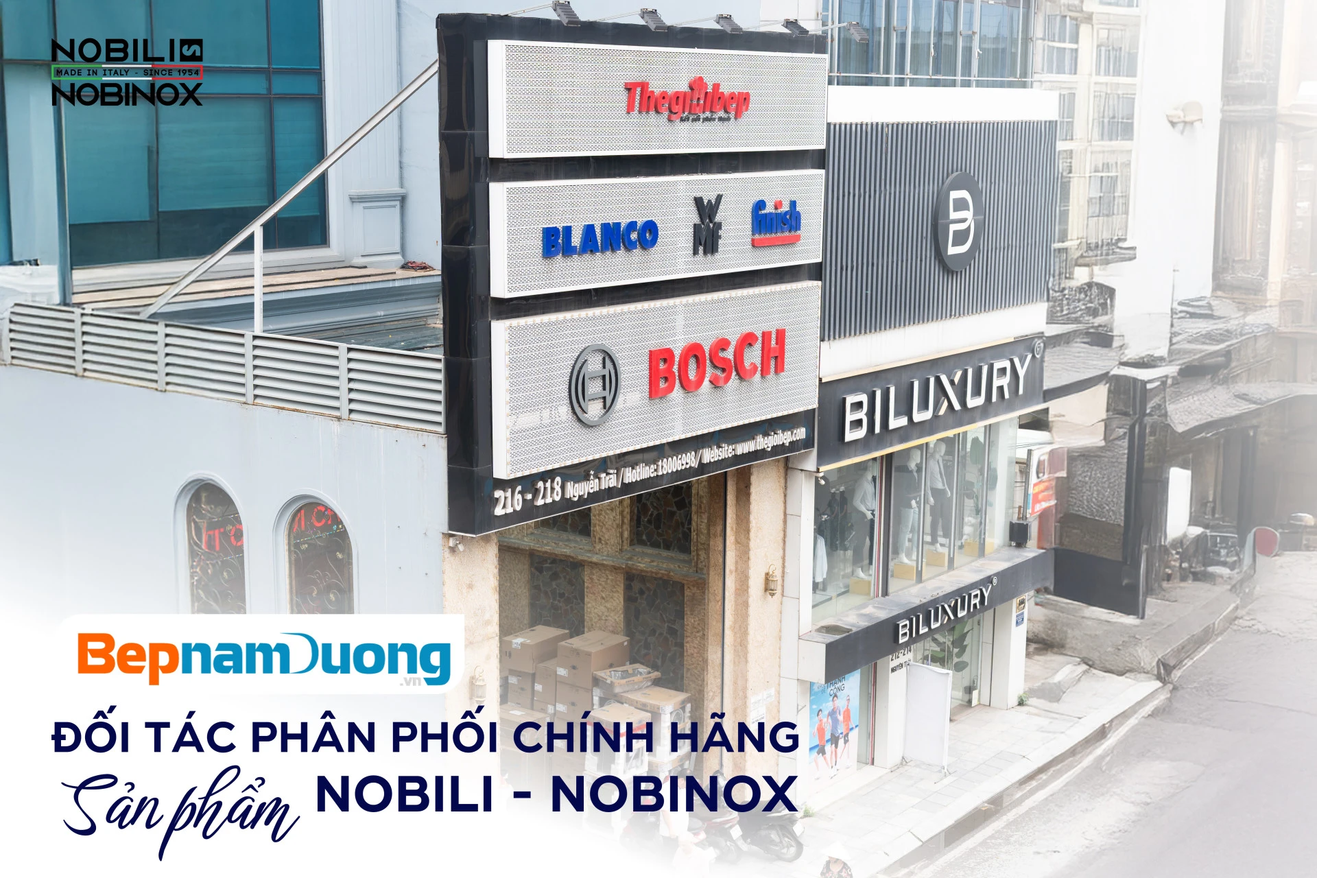 [ĐẠI LÝ HÀ NỘI] Đại lý Nobili - Nobinox chính hãng: Bếp Nam Dương 